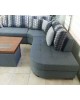 Ειδικές κατασκευές σαλονιών - Γωνιακός Καναπές Oval Exclusive με πλούσια μαξιλάρια. Δυνατότητα επιλογής χρωμάτων και διαστάσεων.