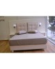 κρεβάτι-Ταπετσαριες Σαλονιων - Ντυμένο κρεβάτι Line με καπιτονέ, ψηλό κεφαλάρι. Υφάσματα και διαστάσεις επιλογής σας.