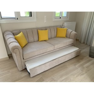 Καναπές Κρεβάτι με Σταθερή Πλάτη